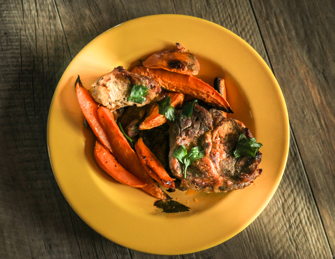 Sweet Potato With Grilled Chicken